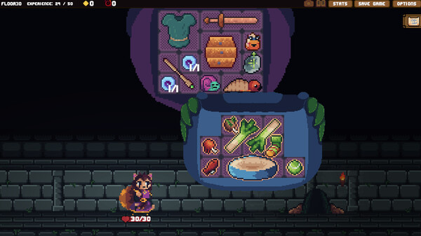 Screenshot from Backpack Hero game