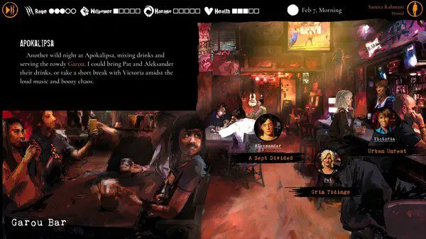 Screenshot from Warewolf game