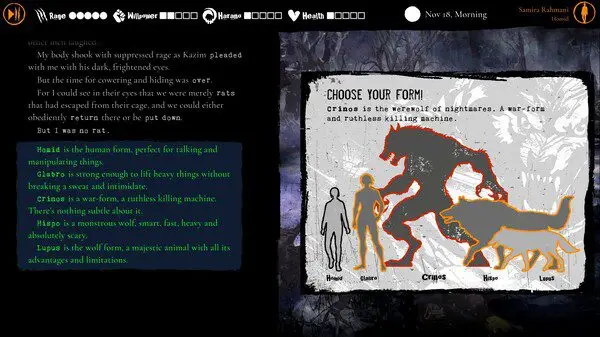 Screenshot from Warewolf game